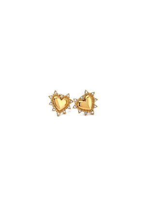 Hollis Heart Studs