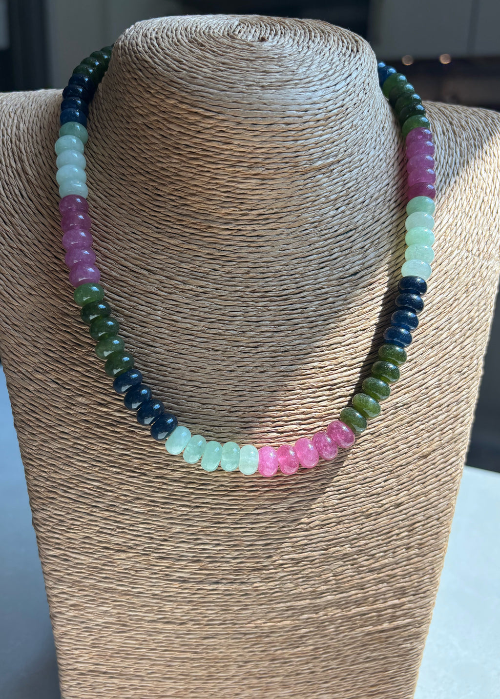 Gemstone Rondelle Necklace