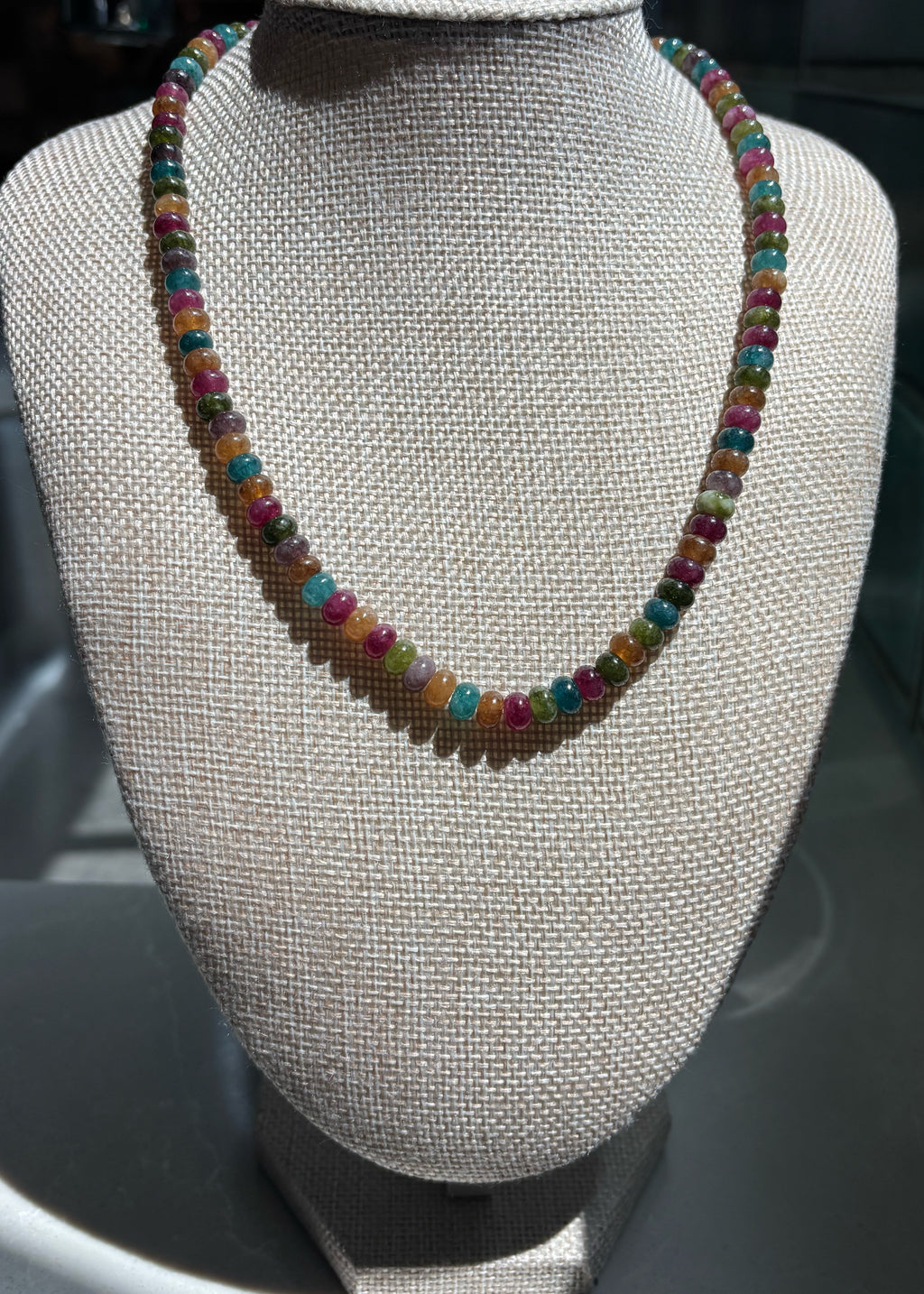 Tourmaline Rondelle Necklace