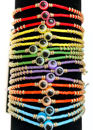 Handwoven Evil Eye Bracelet