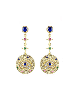 Lily Evil Eye Earrings