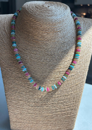 Candy Colored Gemstone Necklace