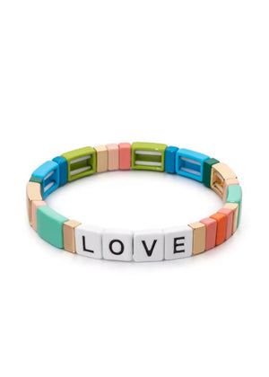 Colorful Enamel LOVE Bracelet