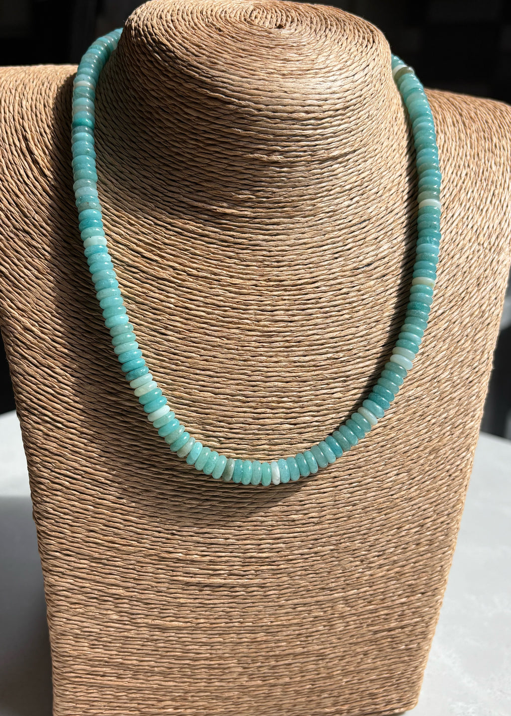 Amazonite Rondelle Necklace