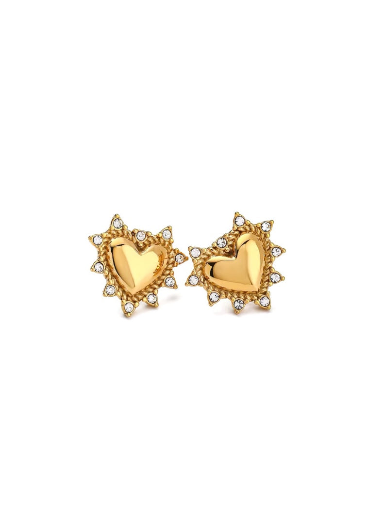 Hollis Heart Studs