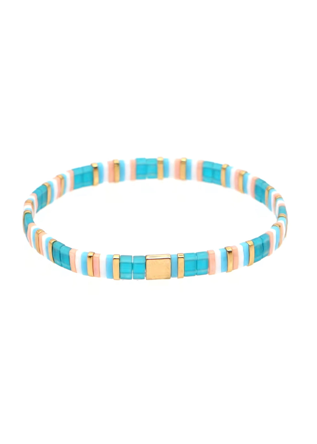 Turquoise Tila Bracelet