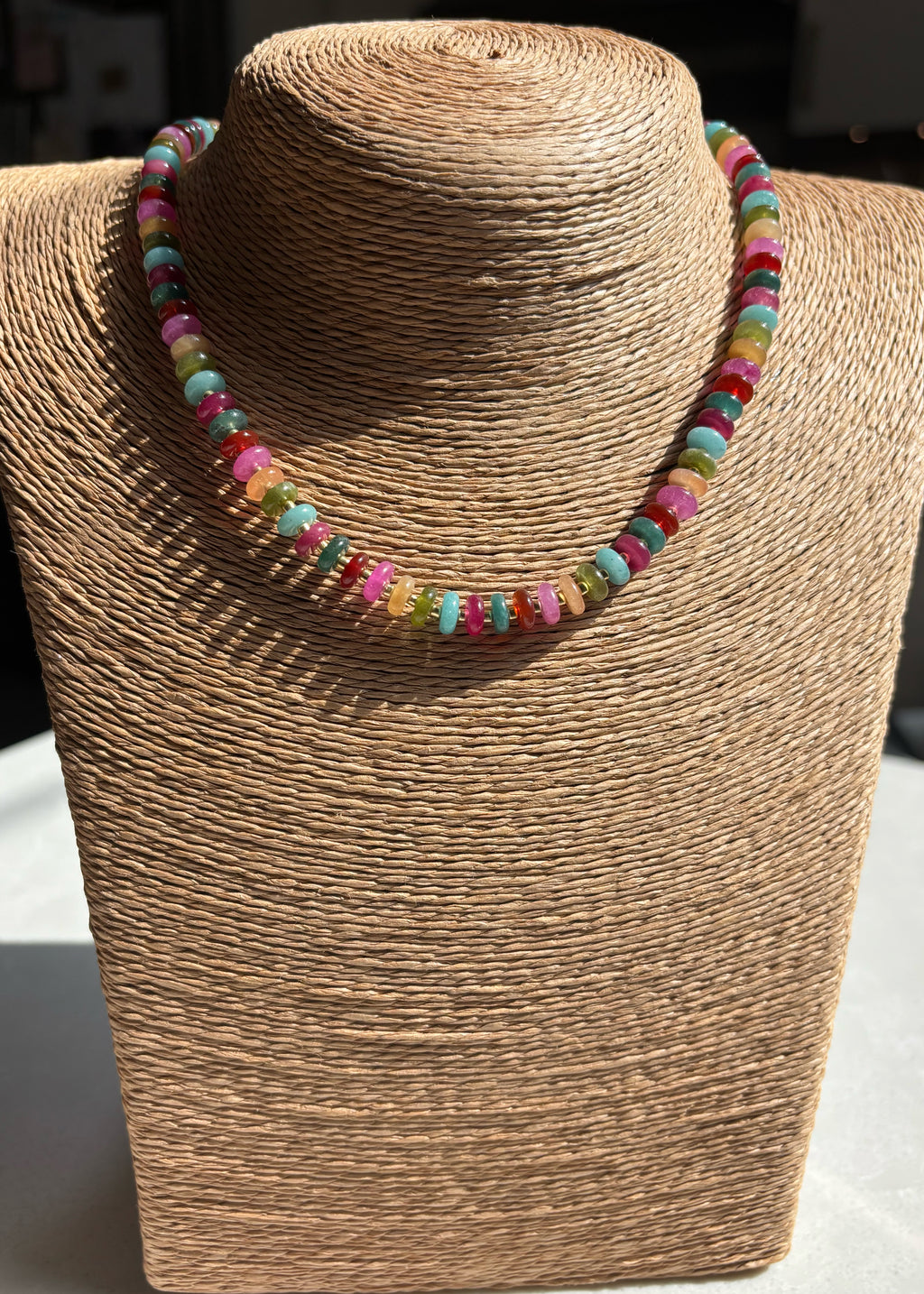 Candy Colored Rondelle Necklace