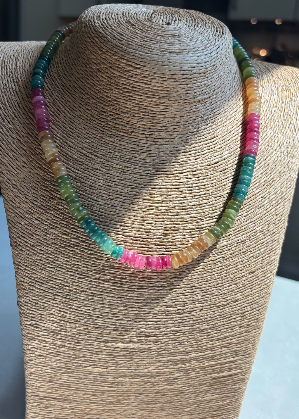 Tourmaline Rondelle Necklace