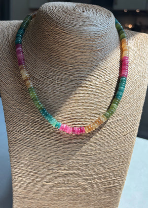 Tourmaline Rondelle Necklace