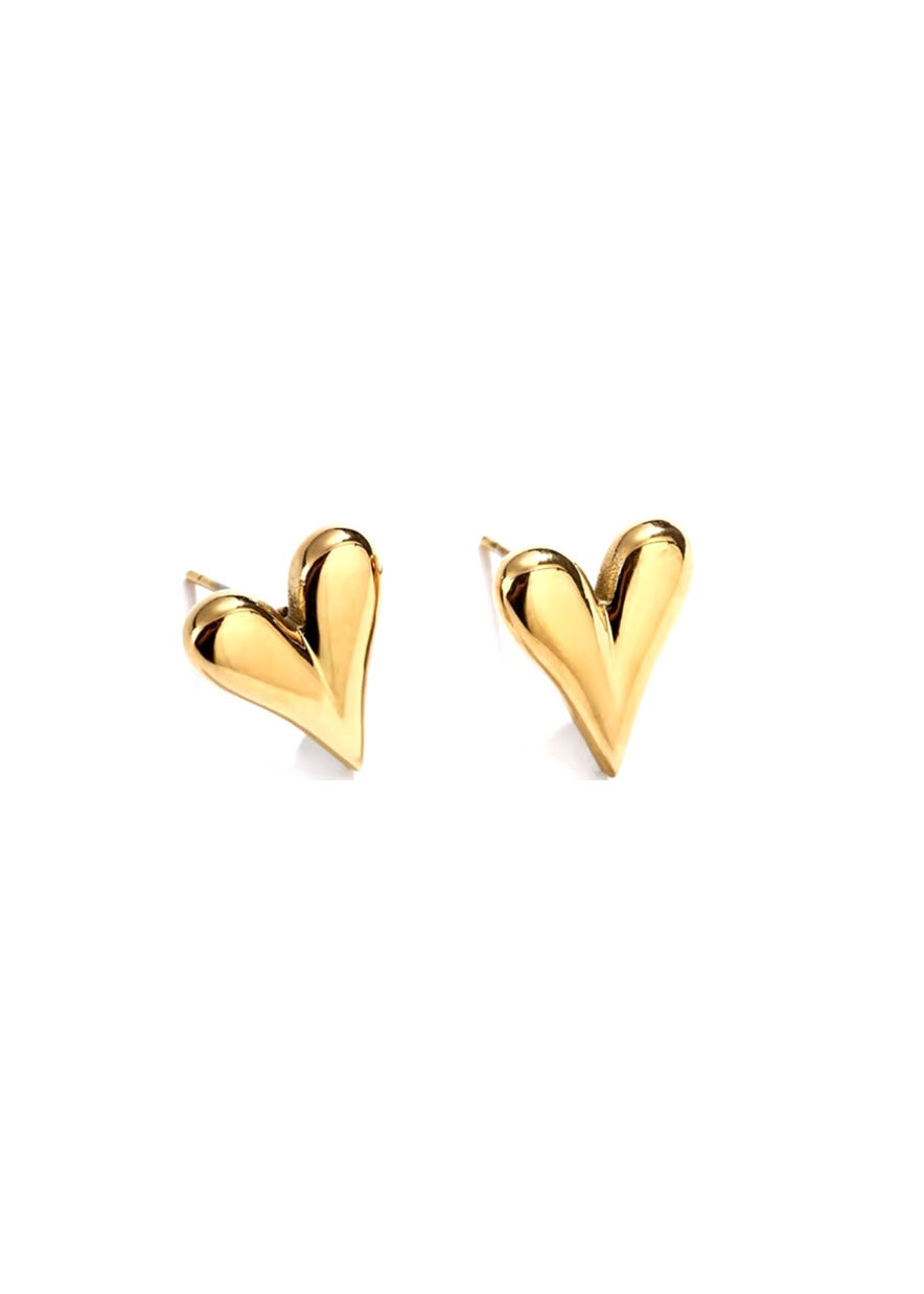 Callie Heart Studs