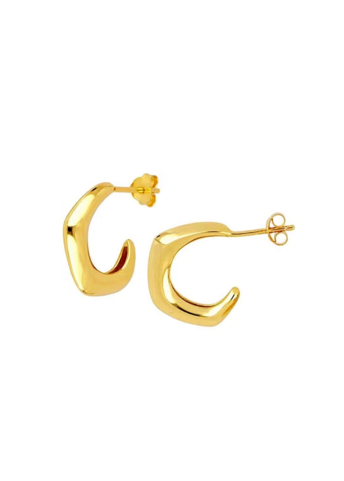 Holden Geometric Hoops - Gold