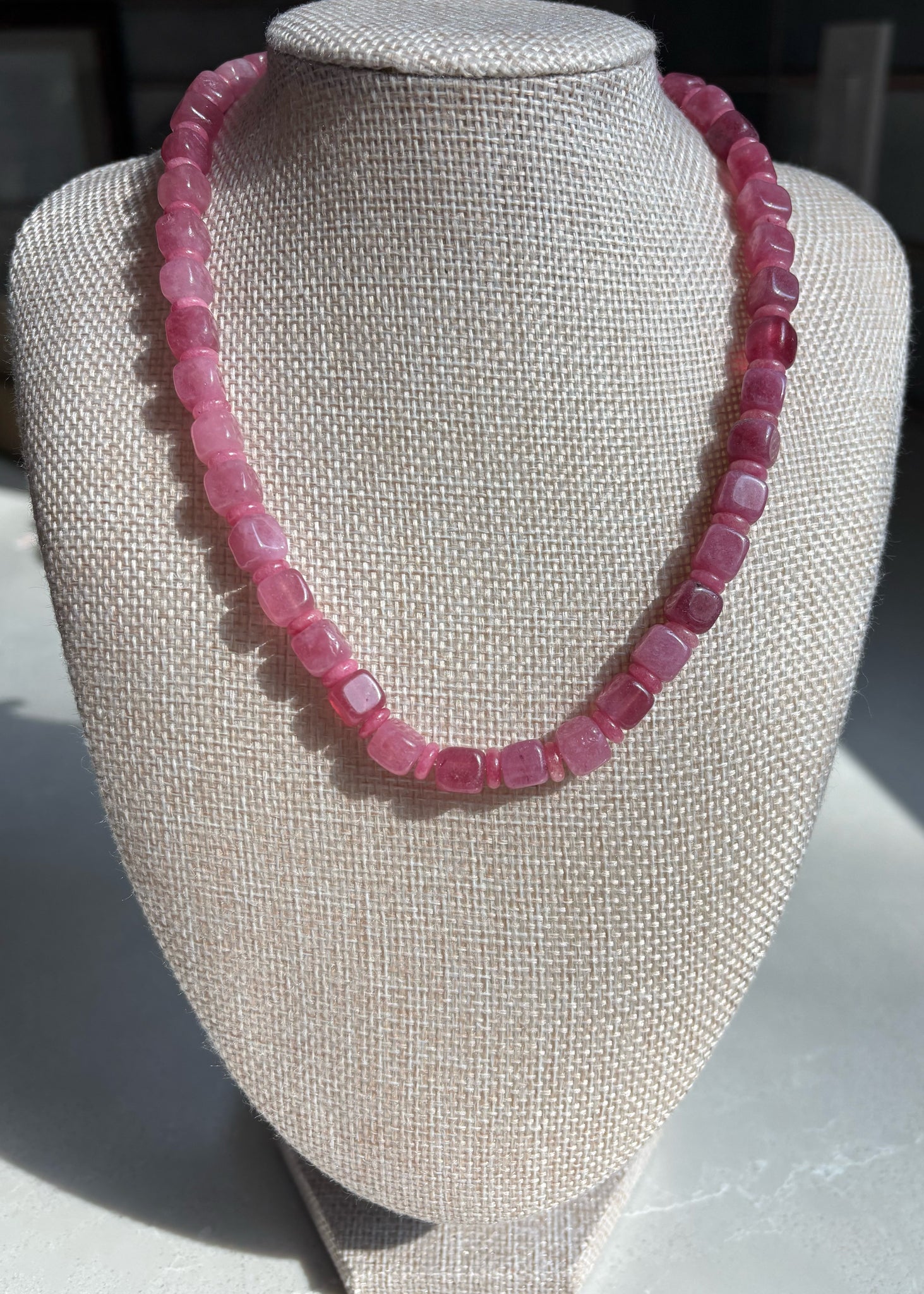 Pink Quartz Necklace