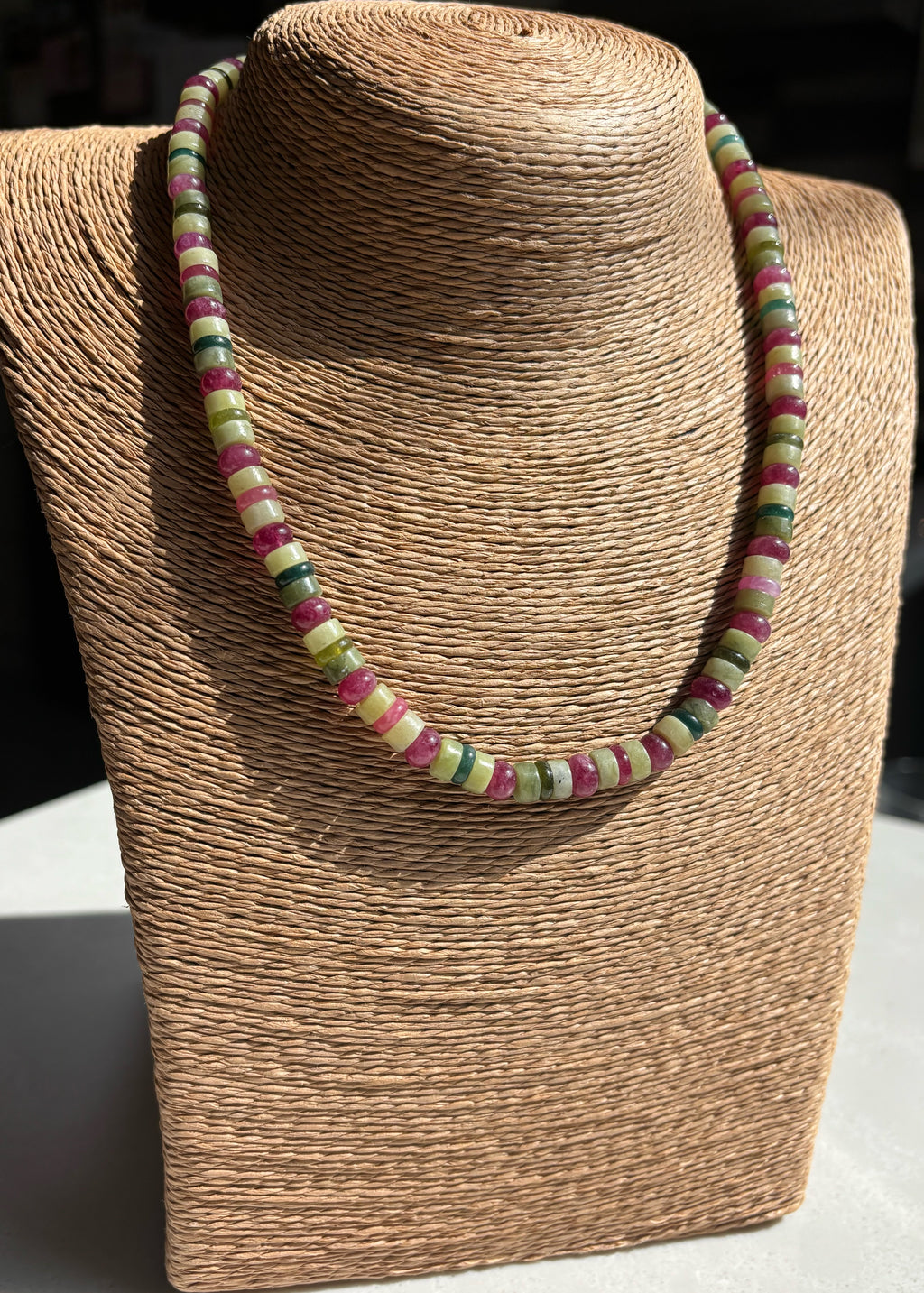 Southern Jade and Tourmaline Necklace