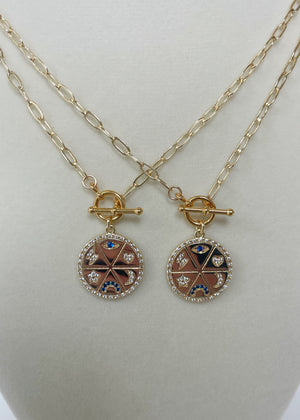 Good Luck Pendant Toggle Necklace
