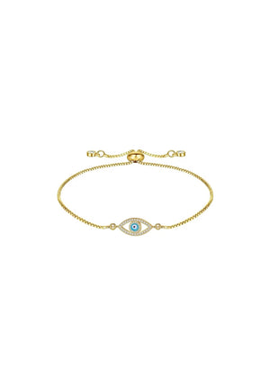Pavé Evil Eye Bracelet with Toggle Closure